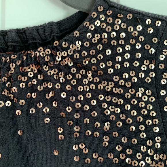 J Crew Crewcuts Black bronze sequin dress SIZE 7 - Picture 6 of 6